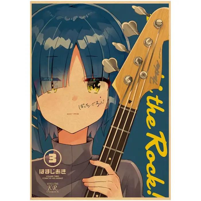 Anime rétro BOCCHI THE ROCK affiche musique Art décoration murale imprime affiches maison chambre décor Bar