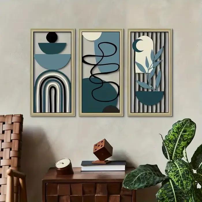 Ensemble de décoration murale en bois