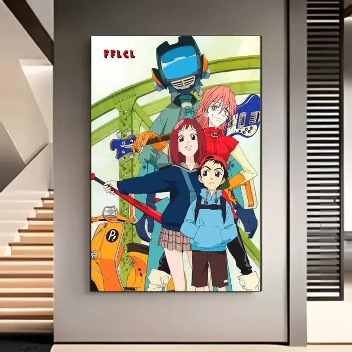 Affiche d'anime Flcl, affiche fantaisie
