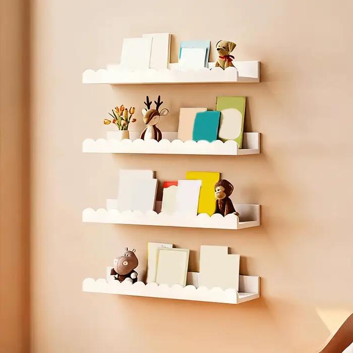 Étagère murale en bois pour livres