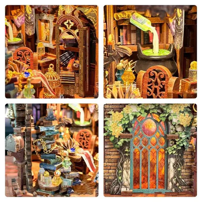 Kits de figurines miniatures DIY en bois