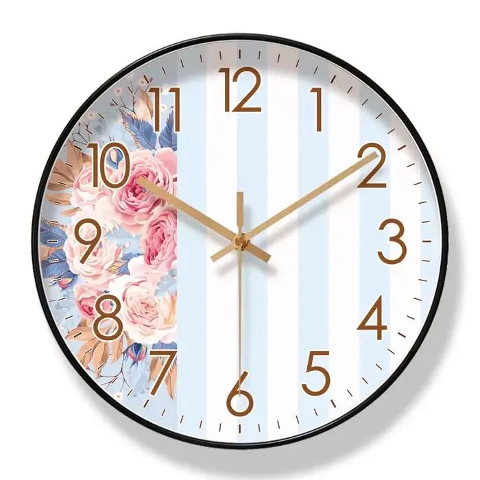 Horloge murale tournesol pour salon