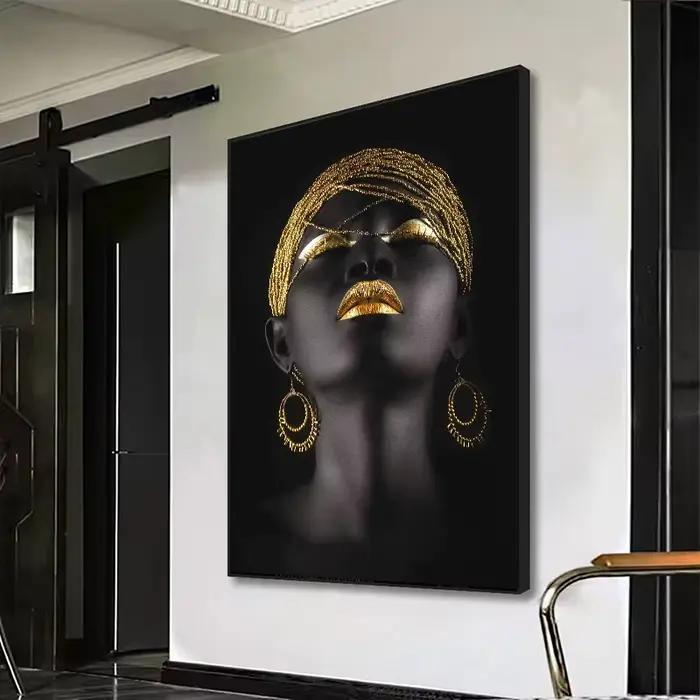 Affiches d'art mural de femme africaine et imprimés