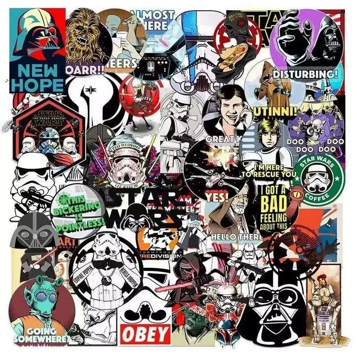 60 autocollants Star Wars créatifs et originaux pour décoration DIY