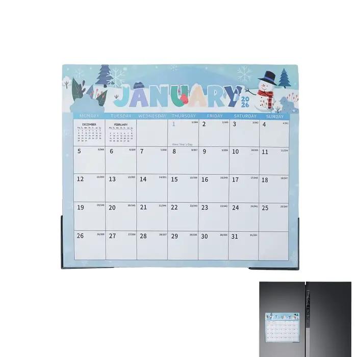 Calendrier magnétique pour réfrigérateur