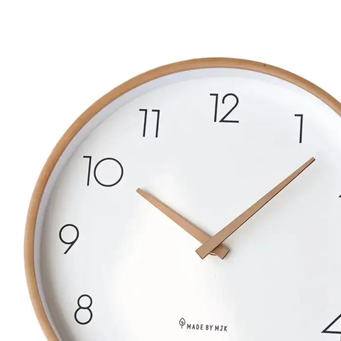Horloge murale Simple et moderne en bois massif