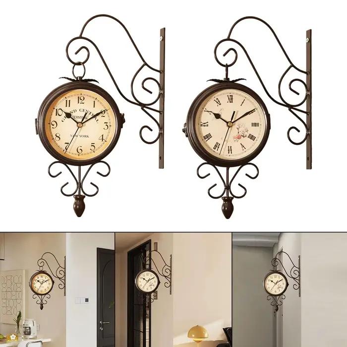 Horloge murale Double face