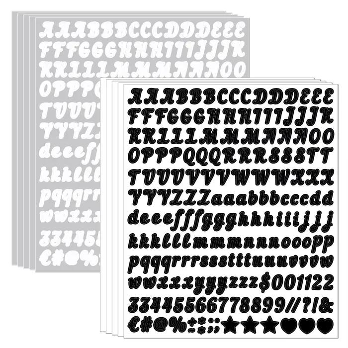 Autocollant lettre 0, 5 pouce
