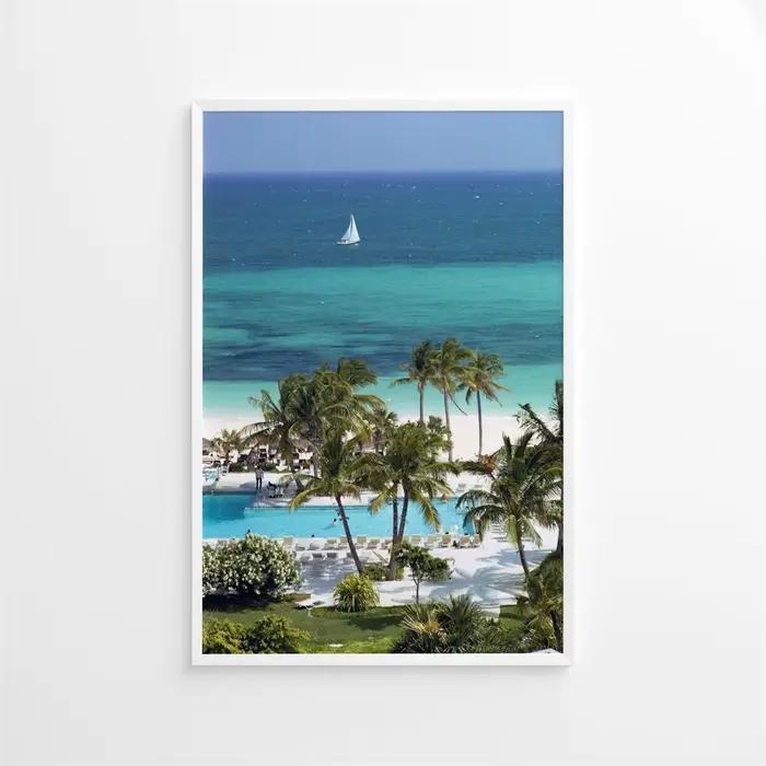 Schlankes tablier Marisa Berenson impression affiche plage piscine toile peinture maison chambre salon décor Cuadros