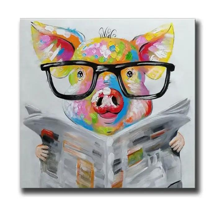 Peinture à l'huile sur toile peinte à la main