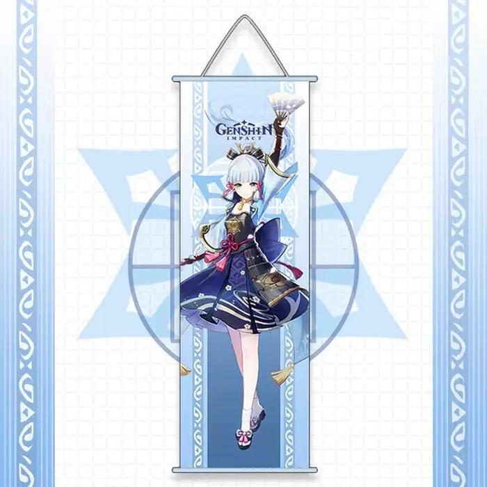Genshin Impact Scroll Canvas Wall Conface Painting
