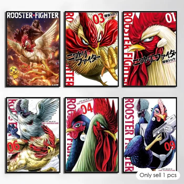 Affiche autocollante Anime ROOSTER FIGHTER