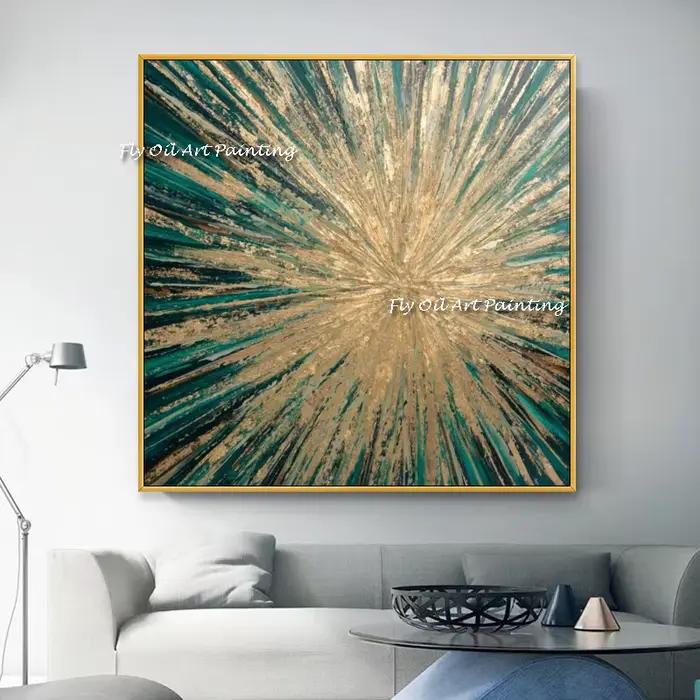 Peinture à l'huile abstraite 100% faite à la main