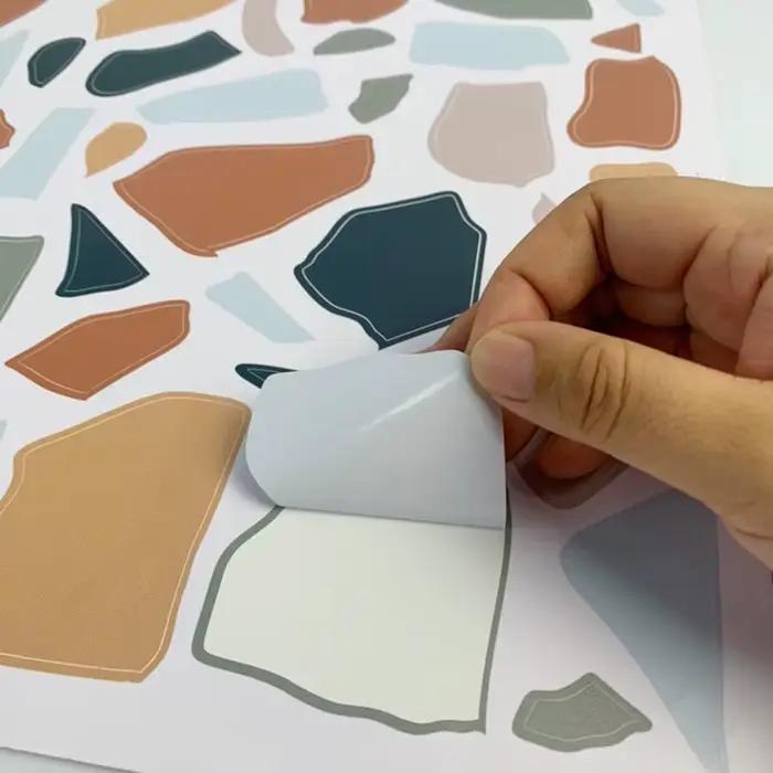 Autocollant mural en marbre pour salon et chambre à coucher
