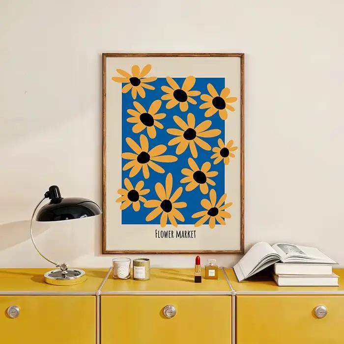 Affiches de fleurs modernes