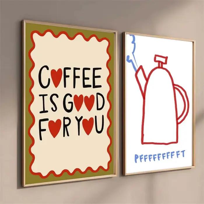 Affiches et imprimés de café expresso Latte