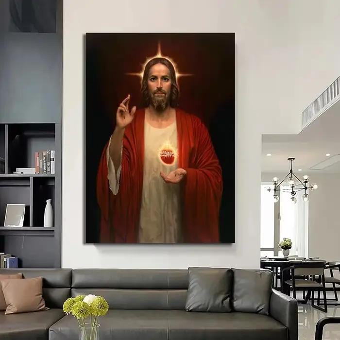 Toile de peinture esthétique dieu jésus chrétien jésus