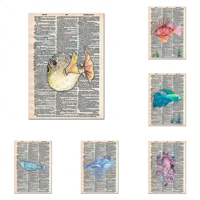 Art du poisson sous-marin