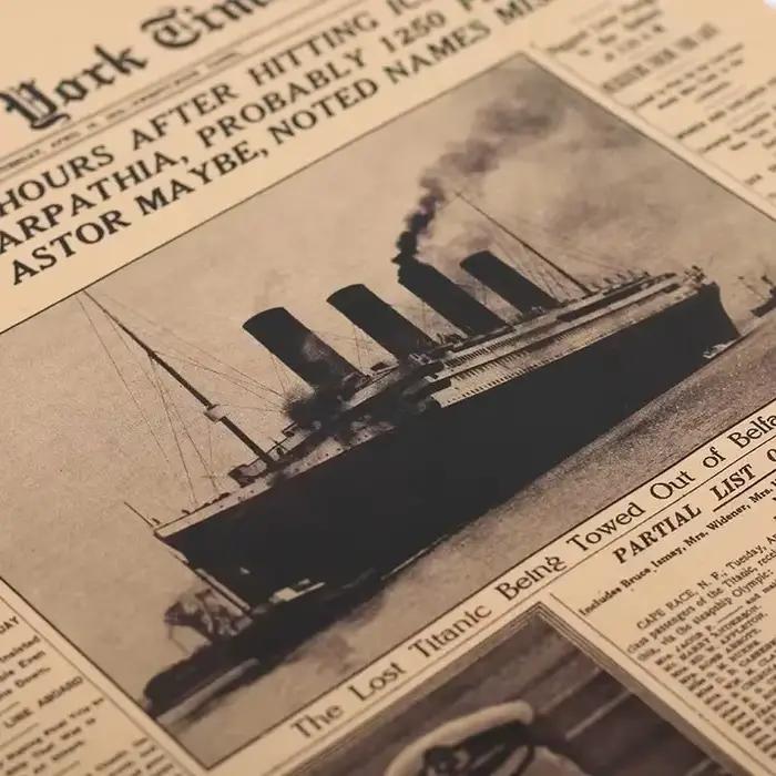 Affiche classique de l'histoire des temps de New York