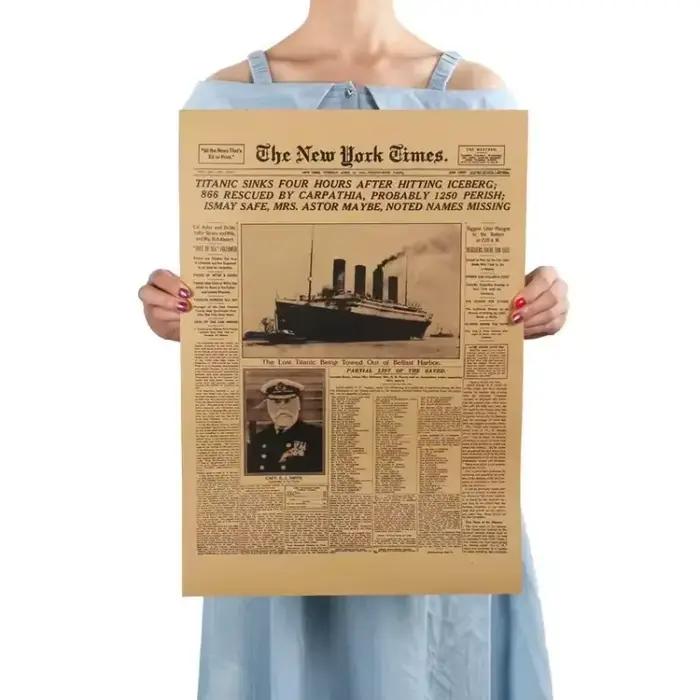 Affiche classique de l'histoire des temps de New York
