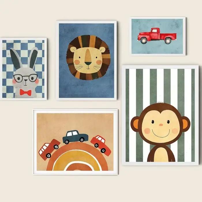 Affiches d'animaux drôles imprimées