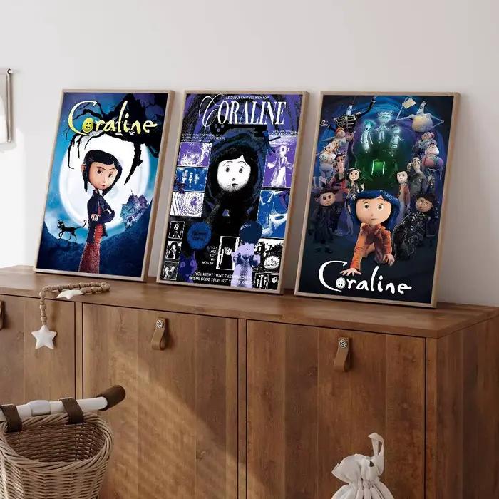Affiches vintage classiques 5D Anime C-Coraline