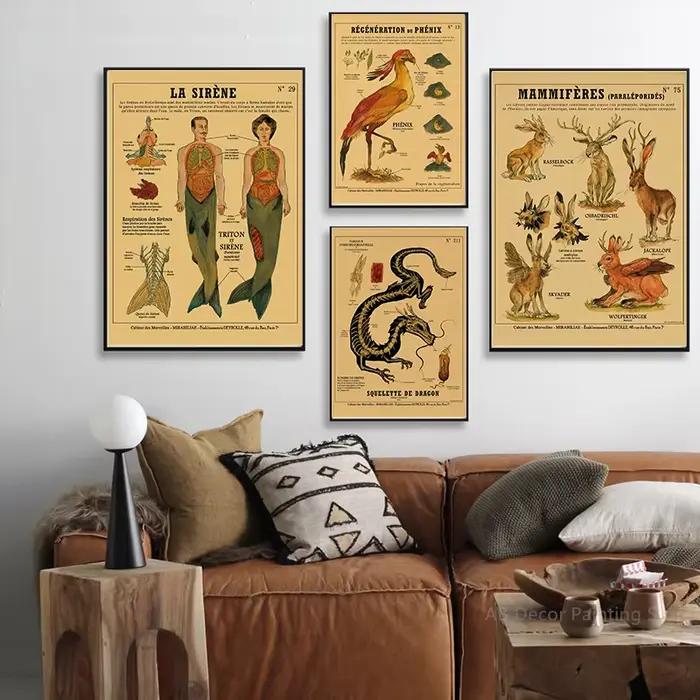 Affiche d'anatomie de sirène