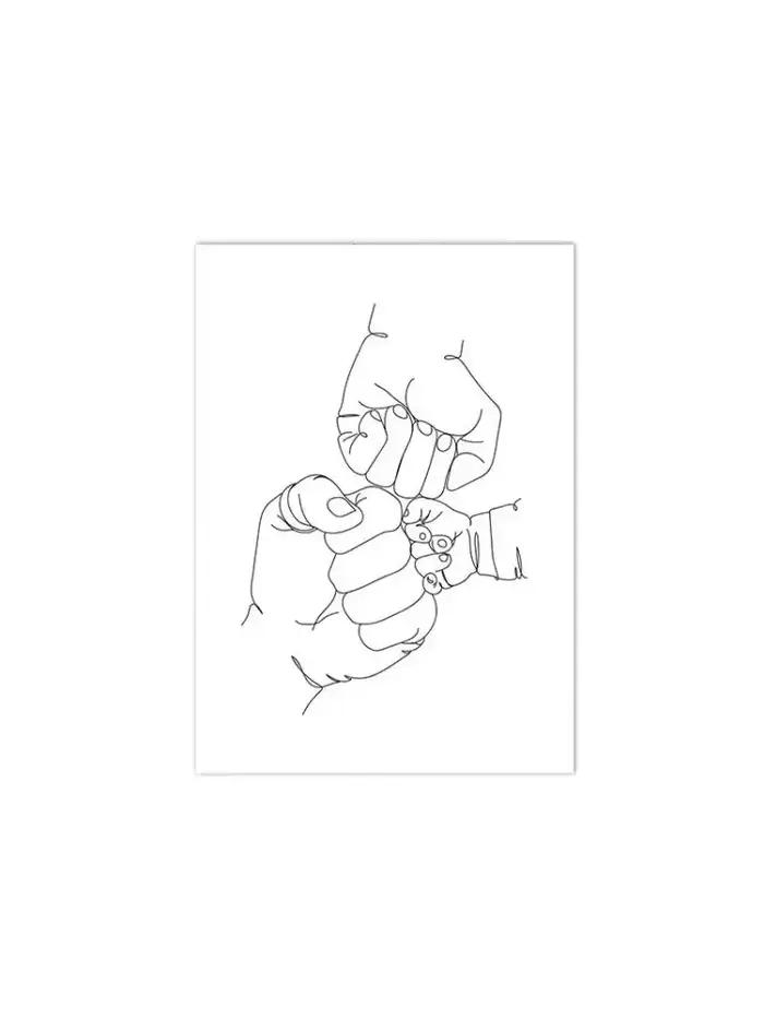 Portrait de famille minimaliste