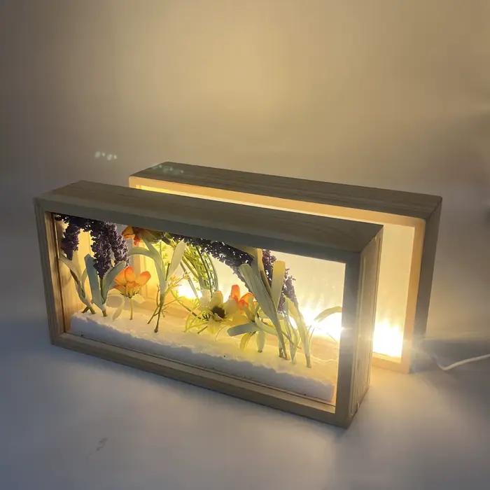 Aqumotic – cadre Photo vierge avec lumière LED