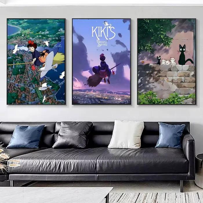 Affiches de film de dessin animé K-Kikis D-Delivery Service