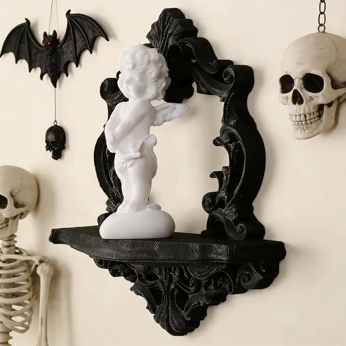Étagère murale sculptée de style baroque rétro transfrontalier pour rangement et décoration