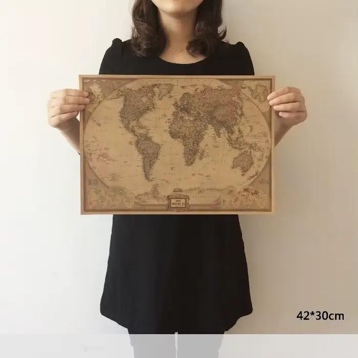 Carte du monde Vintage