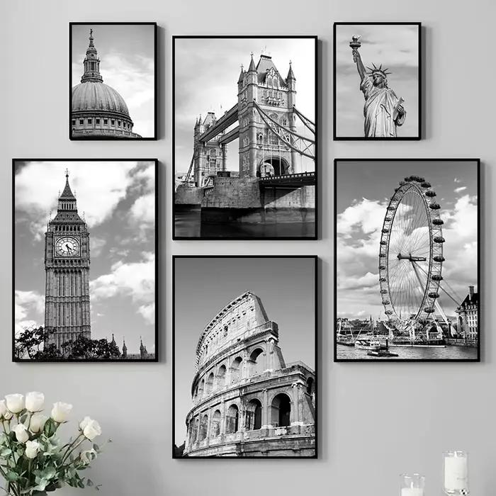 Affiche imprimée du pont de la tour de londres