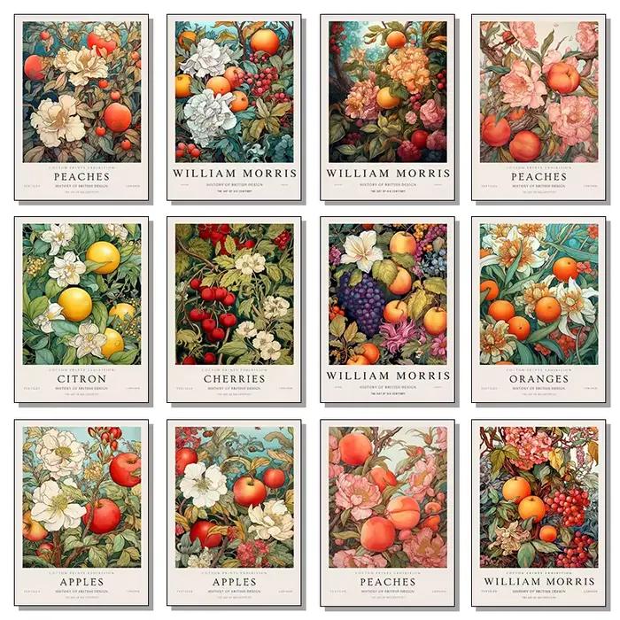 Affiche de fleurs et de fruits de William Morris