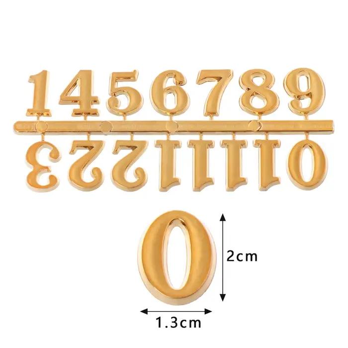 1 ensemble BRICOLAGE Horloge Chiffres Nombre Arabe Pièces D'horloge Numérique Réparation Restaurer Remplacement Gadget