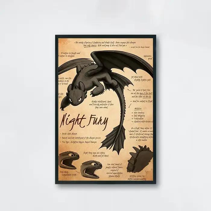 Affiche d'art rétro fantastique