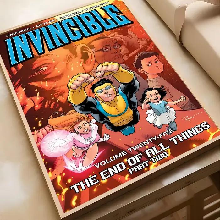 Affiche de dessin animé I-invincible, décor artistique pour maison, salon, chambre à coucher, Bar, café