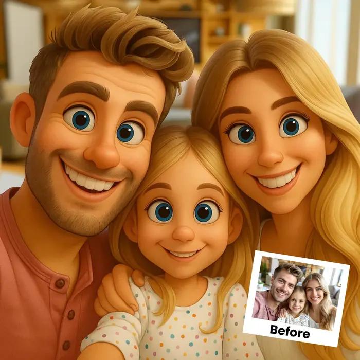 Portrait de famille personnalisé