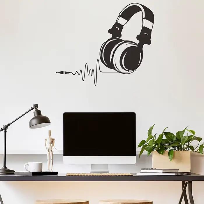 Autocollant mural créatif pour casque de jeu