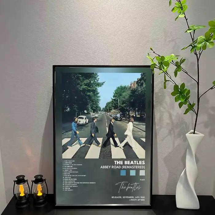 B-Beatles-Music-T-The affiche Album de musique toile impression mur Art chambre décor mur Art
