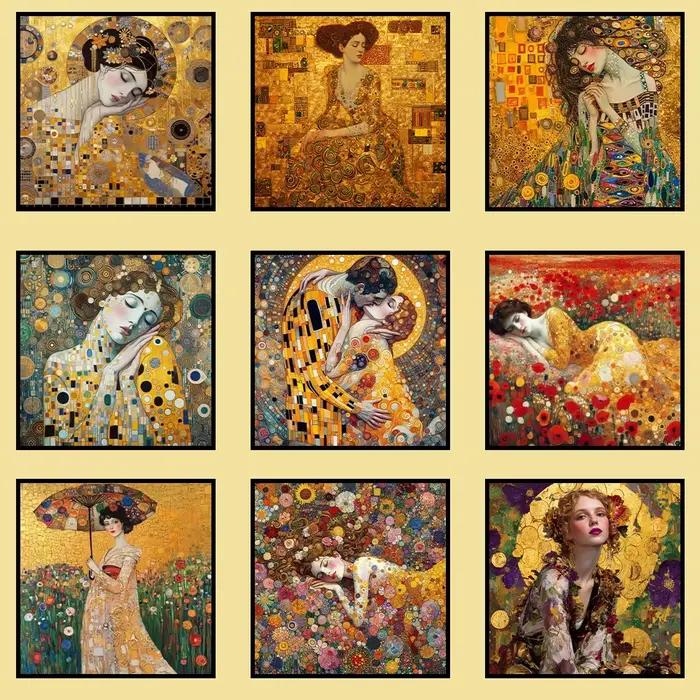 Peinture sur toile de Gustav Klimt