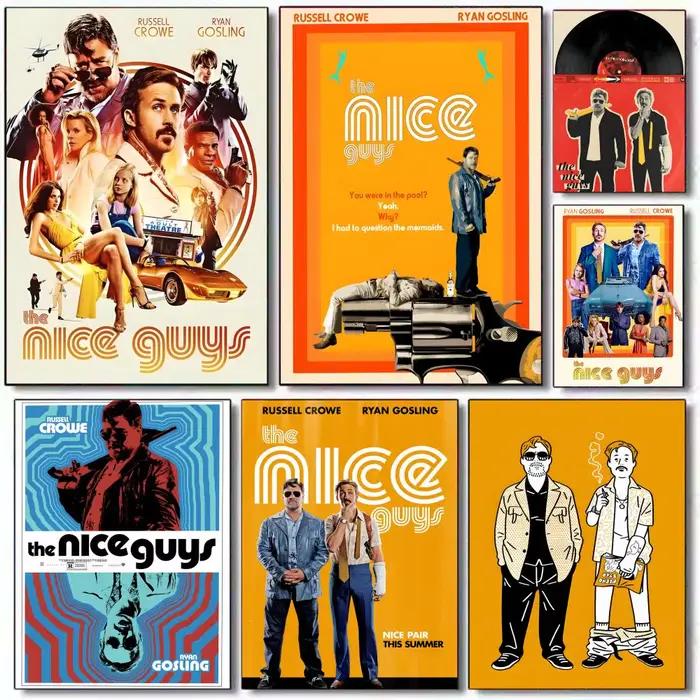 Affiche de film d'action et de comédie T-The Nice Guys