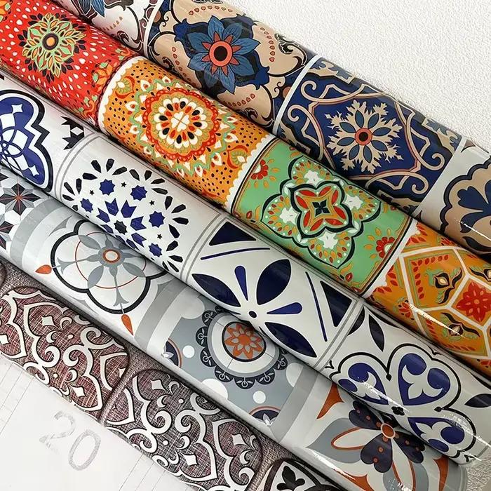 Carrelage de panneaux muraux Peel & Stick – Autocollant mosaïque imperméable et résistant à l'huile de 40cm pour armoire/tiroir (mise à niveau domestique de bricolage)