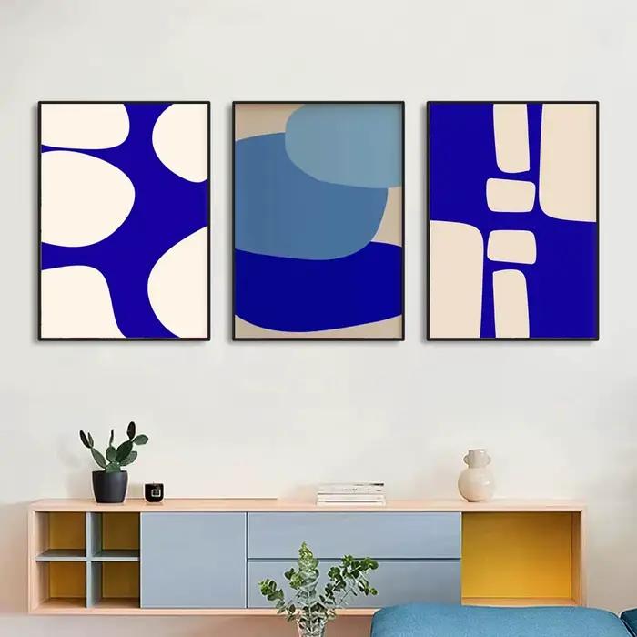 Affiche abstraite minimaliste colorée 1 pièce