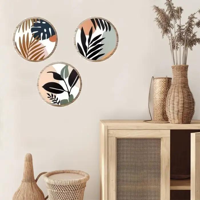 Décoration murale artisanale en bois