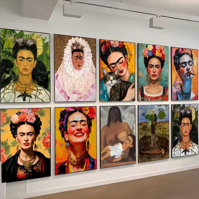 Affiche artistique de la peintre Frida Kahlo