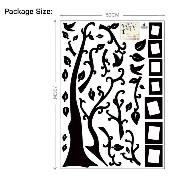 Offre spéciale 50*70 cm grand arbre Photo Stickers muraux décor à la maison salon chambre bricolage 3d mur Art
