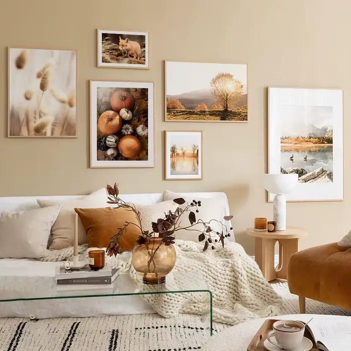 Impression d'art mural de paysage d'automne