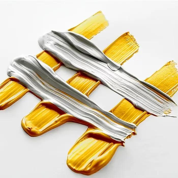 Peinture acrylique métallique professionnelle dorée