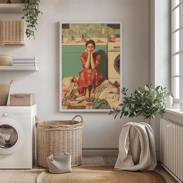 Impression sur toile de café parisien chaleureux - Œuvre d'art de style impressionniste d'une femme dégustant
